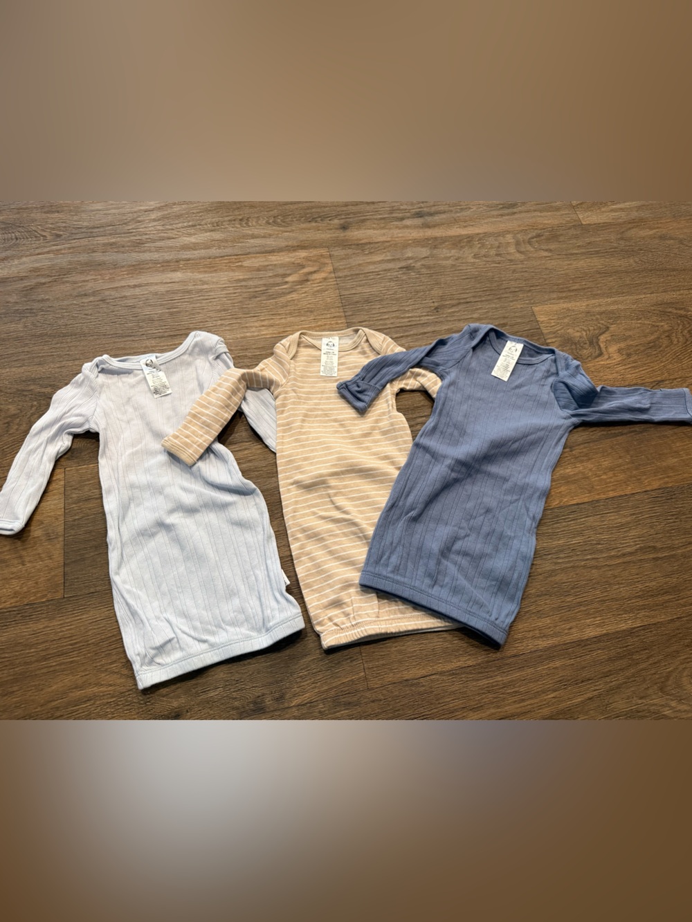 Gerber- Nightgowns- Set of 3- Newborn